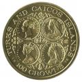 Turks & Caicos 100 crowns gold 1976-1977 Queen Victoria